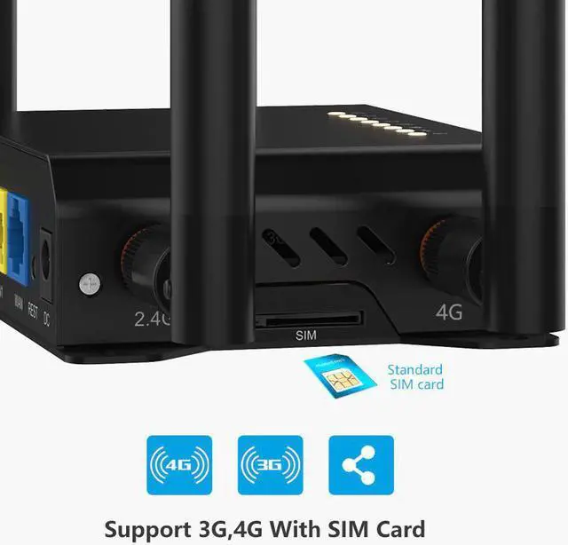 Alt view image 2 of 5 - Router 4g 3g Modem With SIM Card Slot Access Point Openwrt 128MB For Car/Bus 12V GSM 4G LTE USB Router Wireless WE826-T2