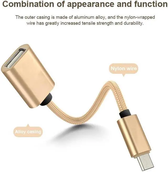 Alt view image 3 of 5 - usb cable adapter to OTG  usb connector universal for  usb audio  OTG for  redmi note 5 Tablet Android