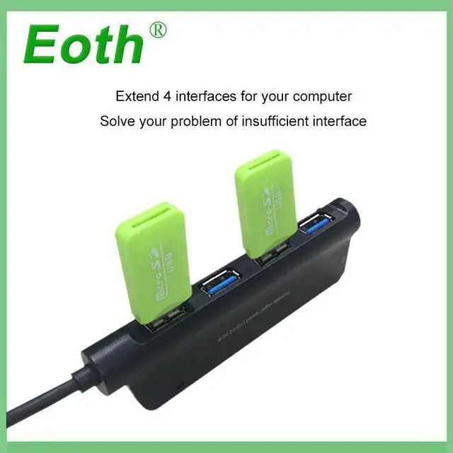 Alt view image 4 of 5 - hub 3.0 adapter splitter computer accessories multi port adaptador pc 3.1 power -c para hab micro multiple for