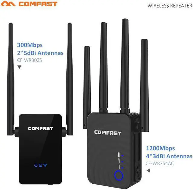 Main image of Long Range Extender 802.11ac Wireless WiFi Repeater Wi Fi Booster 2.4G/5Ghz Wi-Fi Amplifier 300/1200 M Wifi router Access point