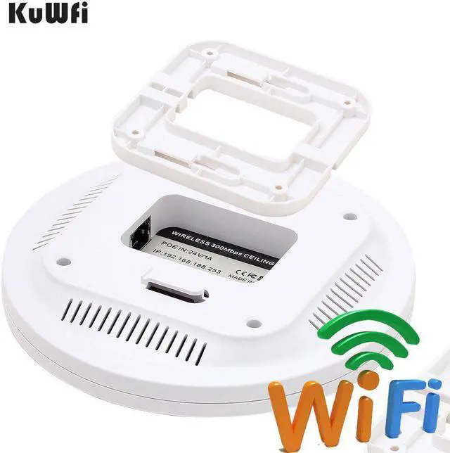 Alt view image 5 of 5 - 300Mbps Ceiling AP Router Wireless Wifi Router Hotspot Extender Wifi Extender Access Point WIFI Repeater With 24V Poe Router