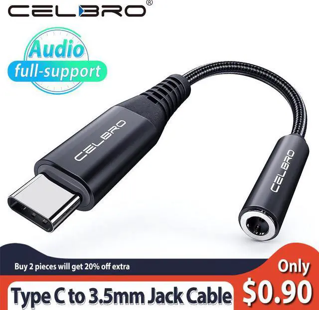 Main image of Type C to 3.5mm jack Cable Type C AUX Adapter 3.5 mm Audio Connector -C Headphone Adapter for  Galaxy S20 Ultra 5G