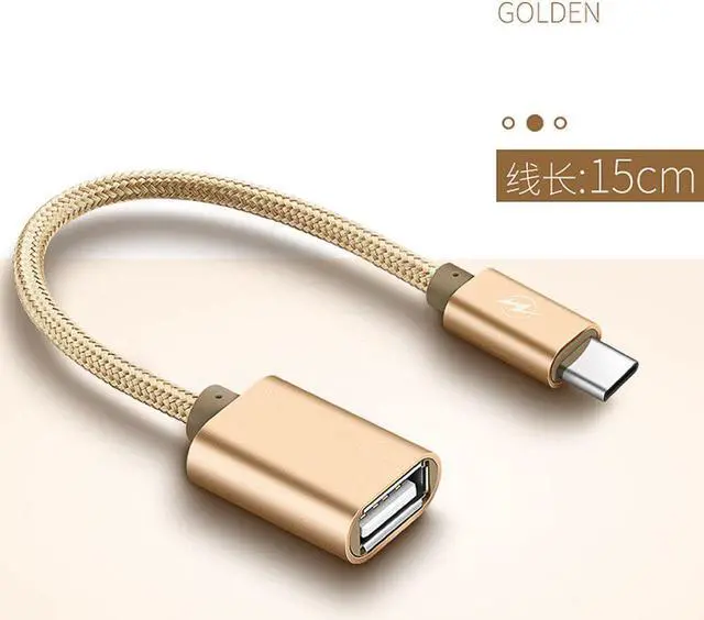 Main image of USB 3.1 Type C Male To USB 2.0 Female Cable OTG Sync Converter Adapter Cable Length 15cm For IOS Android Phone
