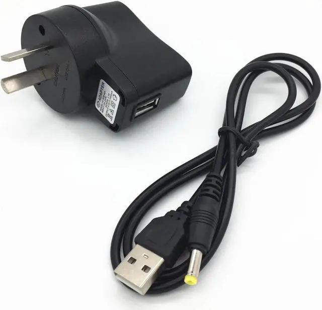 Main image of Us Au Plug Charger+5V USB To DC 4.0x1.7 Mm Power Charging Charger Cable Supply for  PSP3000 PSP2000 PSP1000