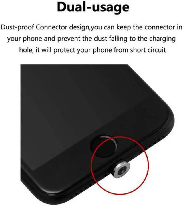 Alt view image 4 of 5 - Micro USB Type C Cable For IPhone  Android Mole Phone Fast Charging USB Cable Magnet Charger Wire Cord