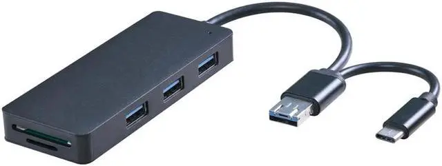 Main image of MicroUSB Type C  Micro  CF Memory Card Reader 3 ports USB 3.0 Hub For    Android Smartphone Tablet