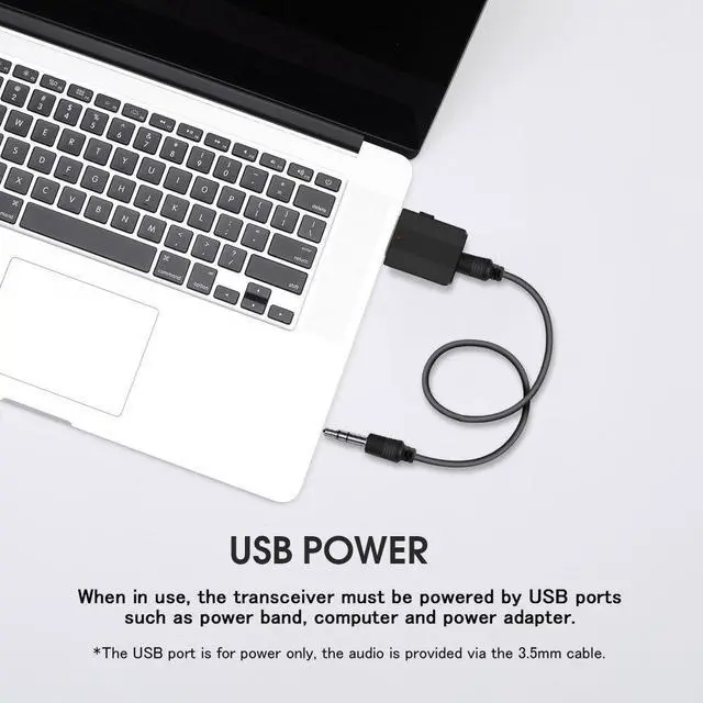 Alt view image 5 of 5 - 2 In 1 Bluetooth 5.0 Transmitter Adapter TV Receiver USB Bluetooth Wireless Adapters For PC Car Kit + Button Switch