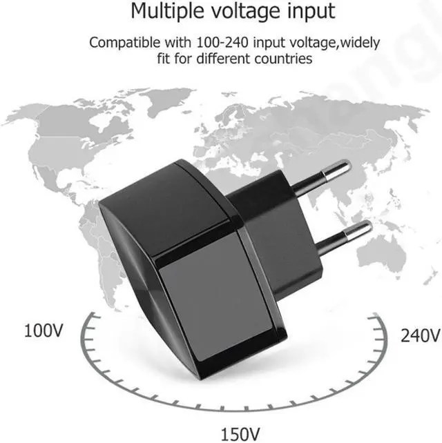 Alt view image 3 of 5 - Fast USB Phone Charger 5V 2.4A 2 Port Fast Charging EU US UK Plug Wall Charger adapter with 2.4A 3-in-1 Quick Charge  Cable