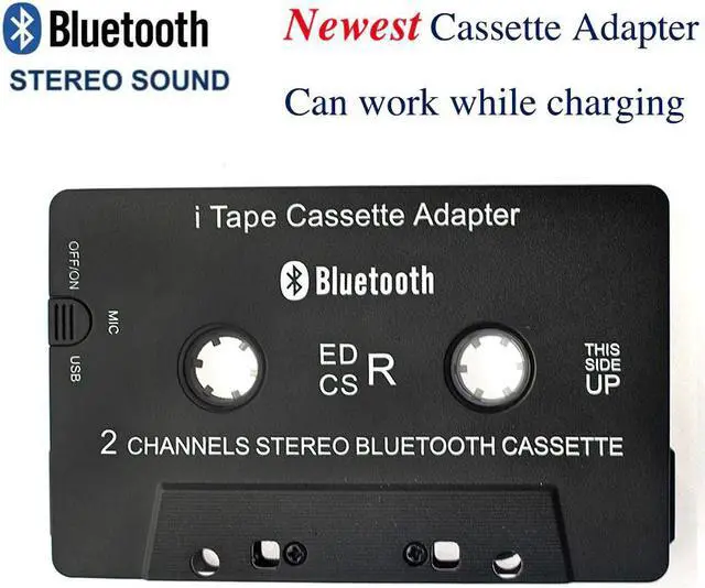 Main image of 3rd Gen Wireless iTape CSR V4.0+EDR Bluetooth Cassette Adapter work while charging Stereo Audio Receiver for Car Deck Player