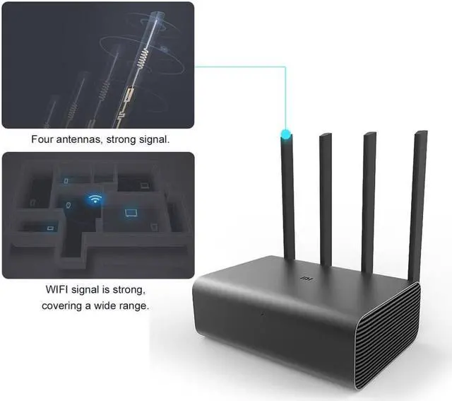 Alt view image 5 of 5 - New  Mi WiFi Wireless Router Pro Repeater Dual ROM 256 Flash Network Expander Repeater Power Extender Roteador Home Office