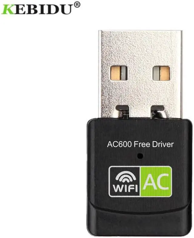 Alt view image 4 of 5 - 600Mbps Dual Band 2.4G + 5Ghz Free Driver USB WiFi Adapter Wi-Fi Antenna Wifi Dongle Laptop PC Receiver RTL8811CU