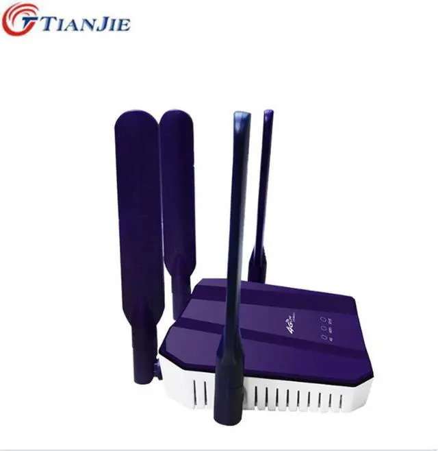 Alt view image 5 of 5 - 300Mbps 4G LTE Unlocked SIM CPE Router Wifi Broadband Mobile Hotspot WAN/LAN Port Antennas Home Modem Dongle with SIM card slot