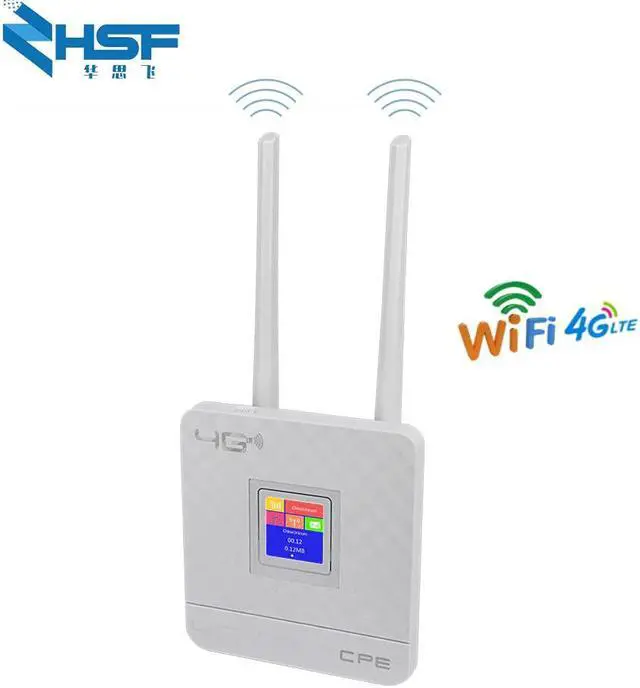 Alt view image 4 of 5 - 3G 4G Portable Hotspot Lte Wifi Router Wan/Lan Port Dual External Antenna  Wireless Cpe Router + Sim Card Slot