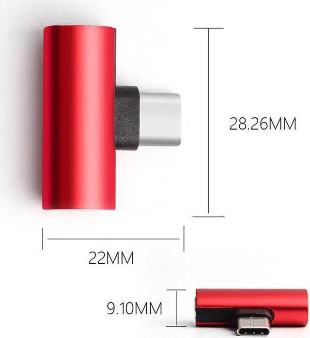 Alt view image 4 of 5 - audio cable earphone charger charges  c-type to type-c earphone adapter of -C converter