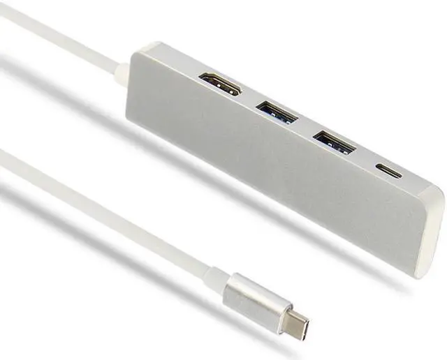Alt view image 2 of 5 - C HUB Thunderbolt 3 Type C Adapter Dock 3  3.0 Port 4K  Multi Ports For Macbook Pro Air iMac Laptop Splitter