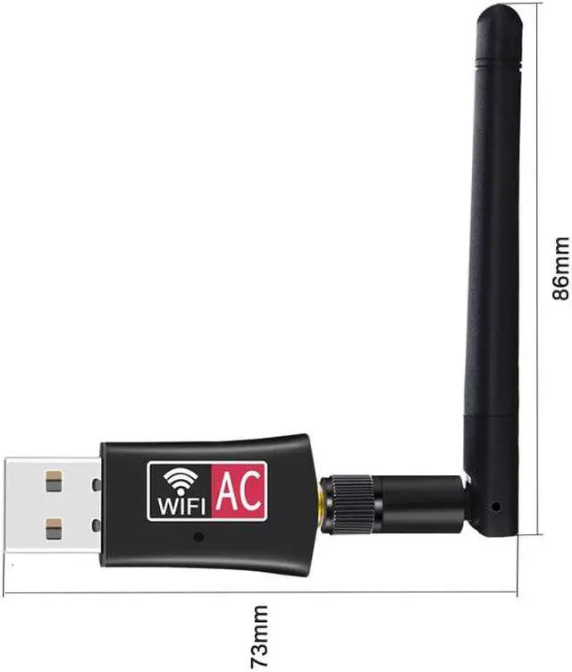 Alt view image 3 of 5 - 600M Wireless USB WiFi Adapter Network Card Wifi Receiver 2.4/5G Dual Band Antennas Computer Network LAN Card