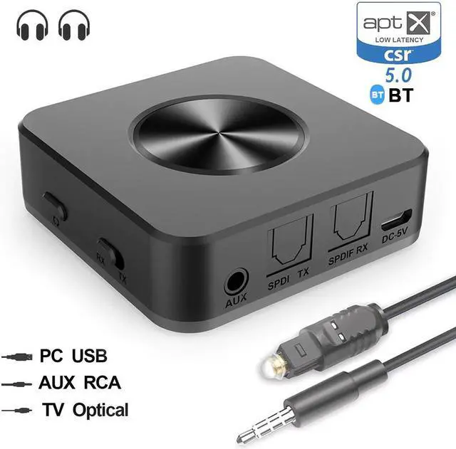 Main image of Bluetooth 5.0 Wireless Audio Transmitter Receiver Wireless Audio Adapter 3.5mm SPDIF for TV Home Audio Car Stereo System