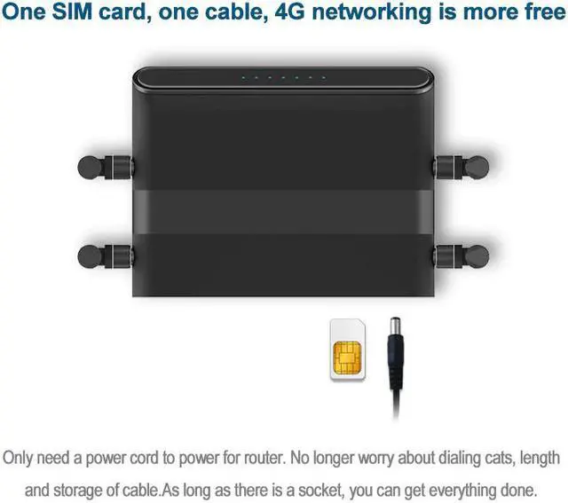 Alt view image 3 of 5 - 4g outdoor modem router without corpus SIM card vpn qos strong wifi router gsm lte access point easy to set up 300mbps WE5926