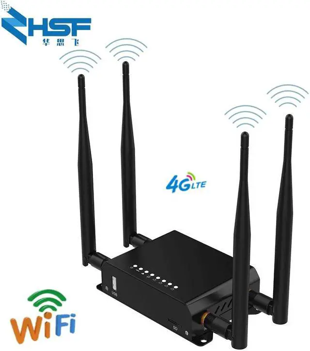 Alt view image 4 of 5 - WiFi Internet VPN emulation 4G LTE modm CAT6WiFi router EP06 router with built-in watchdog ZBT WE-826 4G GPS router