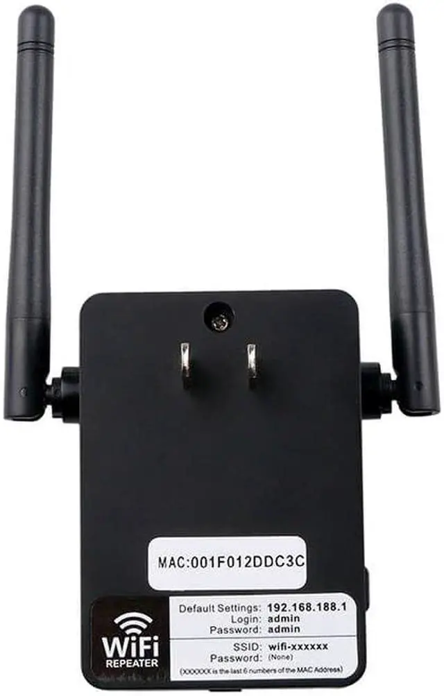 Alt view image 3 of 5 - Mini WiFi Repeater Router 300Mbps WiFi Range Extender Access Point Support WPS Protection with 2 External Antennas