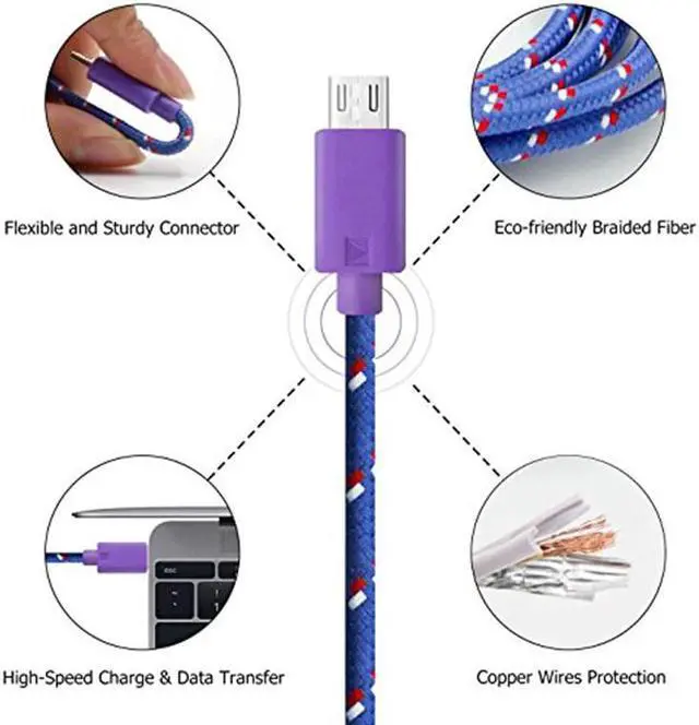 Alt view image 4 of 5 - USB Type C Cable Fast Charging 1m 2m  Charger for  p9 p10 p20 mate 10 pro lite  S9 S10 Plus s8 Note 9  cable