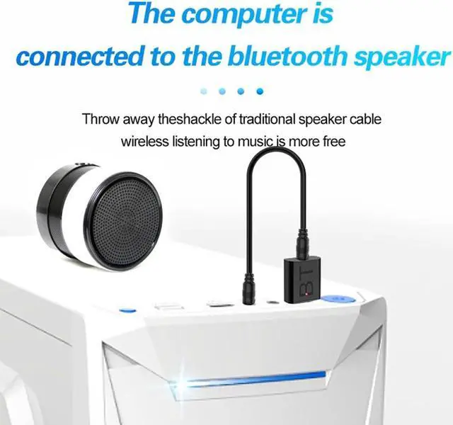 Alt view image 2 of 5 - 5.0 Adapter Transmitter Receiver for Car Headphones TV Audio Wireless Emitter AUX HIFI Stereo USB  Adapter