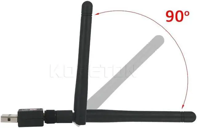 Alt view image 4 of 5 - WIFI USB Adapter MT7601 150Mbps USB 2.0 WiFi Wireless Network Card 802.11 B/g/n LAN Adapter With Rotatable Antenna