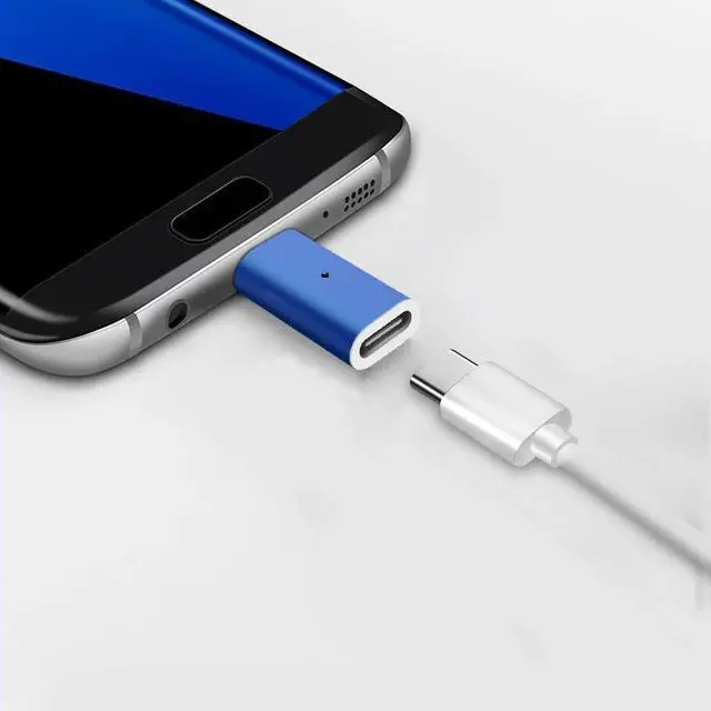 Alt view image 4 of 5 - Magnetic Adapter USB Type C to Micro USB Type-C Converter for iPhone    Phone Charger Cable Connector