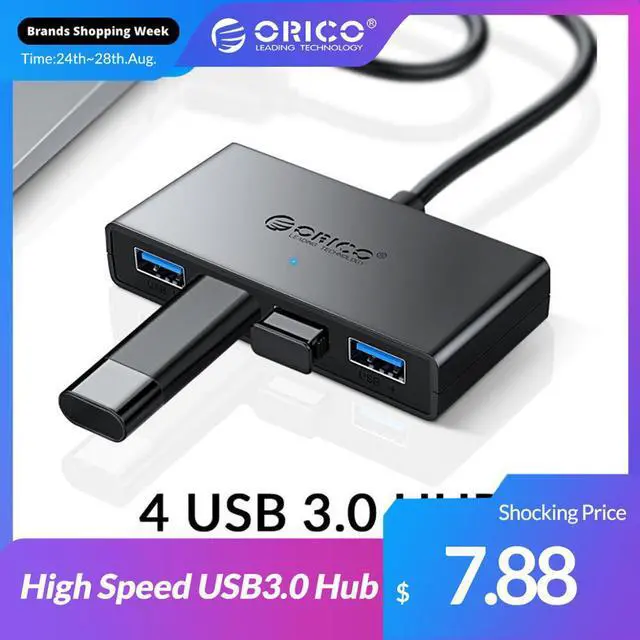 Main image of High Speed 4 Ports USB3.0 Hub USB Port USB Micro Port HUB Charging Hub USB Splitter for  Macbook Air Laptop PC Tablet