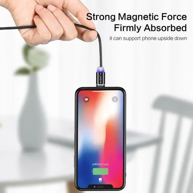 Alt view image 2 of 5 - 1M Magnetic Charge Cable Micro USB Cable For iPhone 11 Pro Max XR Magnet Charger USB Type C Cable LED Charging Wire Cord