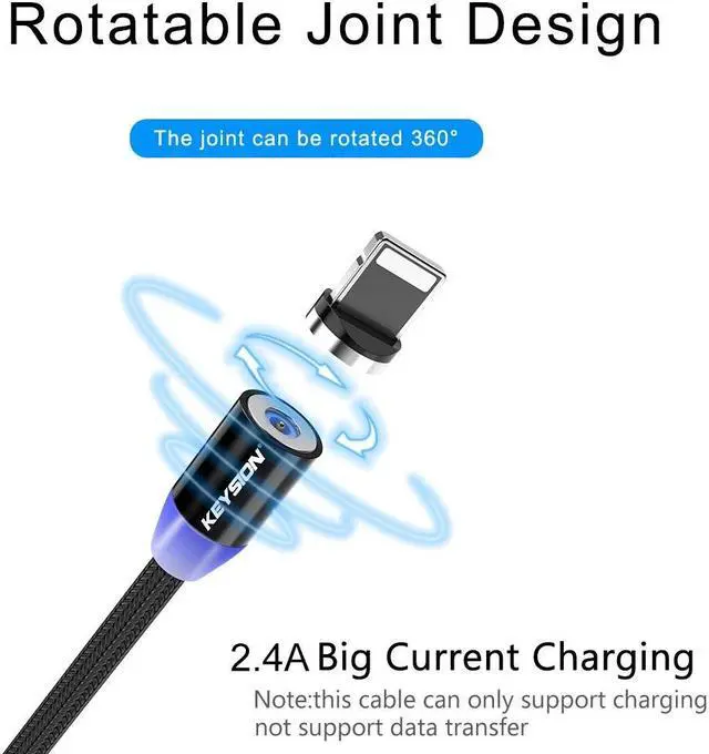 Alt view image 2 of 5 - LED Magnetic USB Cable Fast Charging Type C Cable Magnet Charger  Charge Micro USB Cable Mole Phone Cable USB Cord