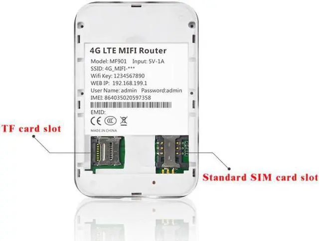 Alt view image 3 of 5 - MF902 High Speed unlocked 3G 4G wifi modem router GSM UMTS WCDMA LTE FDD TDD catfi sim card car wifi router car wifi