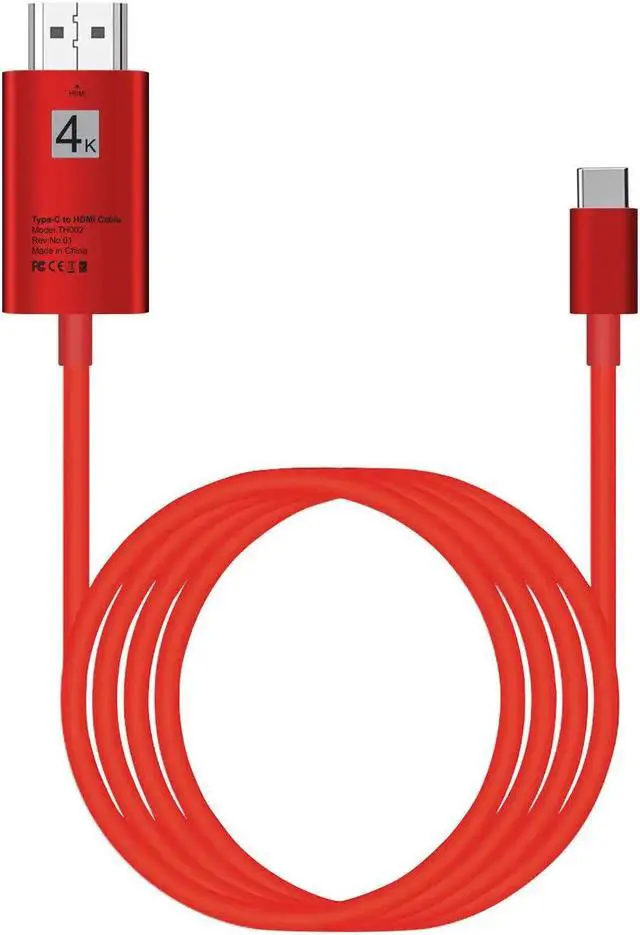 Alt view image 2 of 5 - 4K USB-C Type C Phone Adapter HDMI Video Connect Cable for MacBook Lumia 950XL  Note8 Note 9 10 S10 S9 S8 to TV Projector