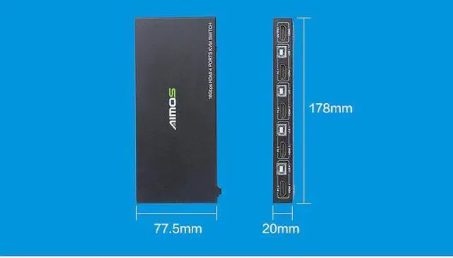 Alt view image 2 of 7 - USB VGA KVM Switch Box 2 in 1 Out Video KVM USB Switch for Mouse Keyboard Monitor Sharing Computer