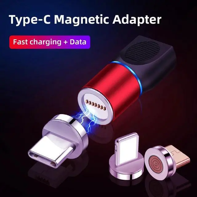 Alt view image 2 of 5 - Type C Adapter Magnetic Charger USB Connector for  iPhone   Phone Charger Cable