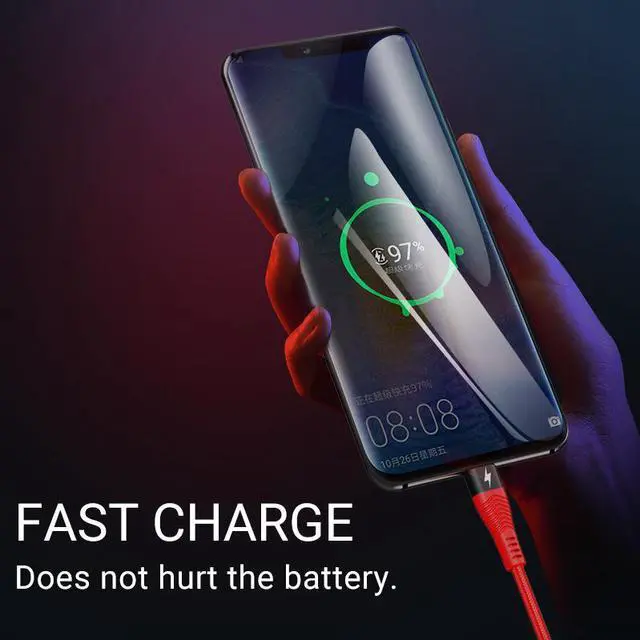 Alt view image 2 of 5 - usb cable to type c 5a fast charging usb c wire usbc charger c type cord for    mole phone android