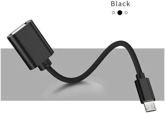 Alt view image 4 of 5 - 3colors 18cm Micro USB OTG Cable Type C OTG Cable Gaming OTG Adapter Cellphone Game Mouse Keyboard Connector for