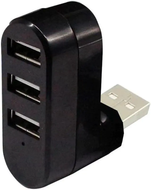 Alt view image 4 of 5 - 3 Port Multi 2.0 USB Hub Mini USB Hub High Speed Rotate Splitter For Laptop PC LX9B