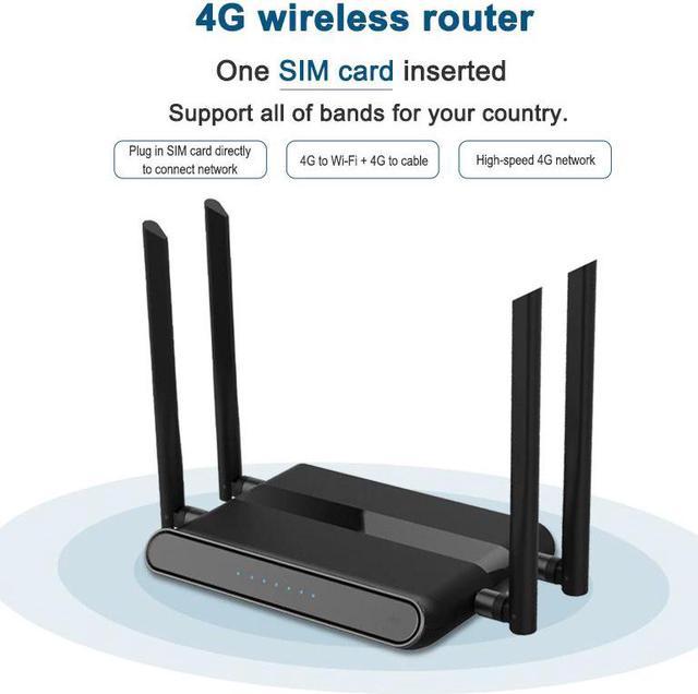 tredobbelt Melting boble 4g outdoor modem router without corpus SIM card vpn qos strong wifi router  gsm lte access point easy to set up 300mbps WE5926 Wireless Routers -  Newegg.com