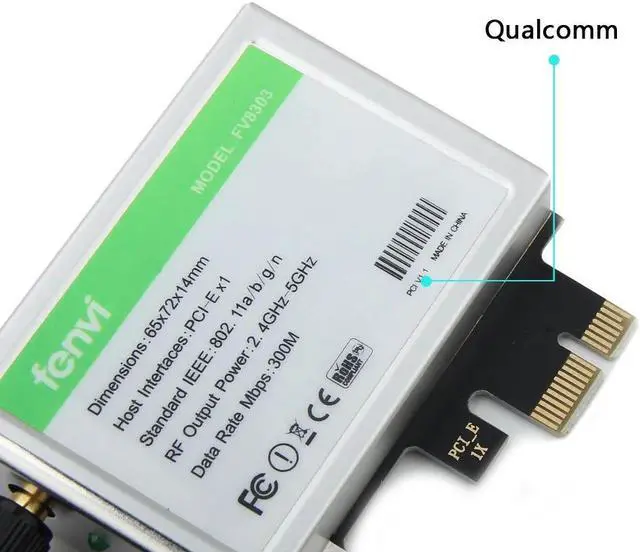 Alt view image 4 of 5 - 600Mbps Dual band Wireless Wifi Adapter Desktop WLan WiFi Bluetooth BT 4.0 802.11 a/b/g/n PCI-Express 1X/8X/16X Card