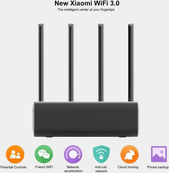 Alt view image 4 of 5 - Mi Router Pro R3P 1733Mbps Wi-Fi Wi Fi Smart Wireless Wifi Router 4 Antenna Dual Band 2.4Ghz 5.0Ghz Wifi Network Device