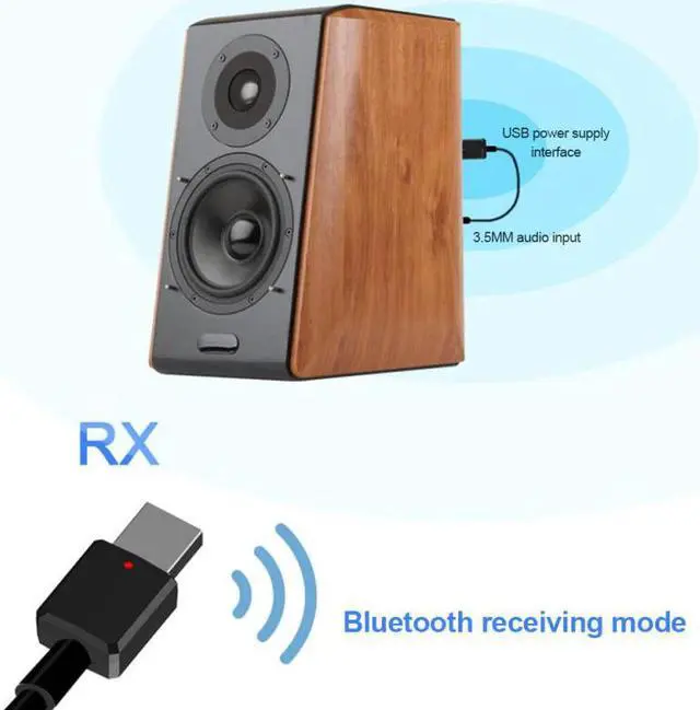 Alt view image 5 of 5 - 2 in 1 Portable USB Audio Transmitter Receiver Bluetooth 5.0 Audio Wireless Adapter For TV MP3 PC Car