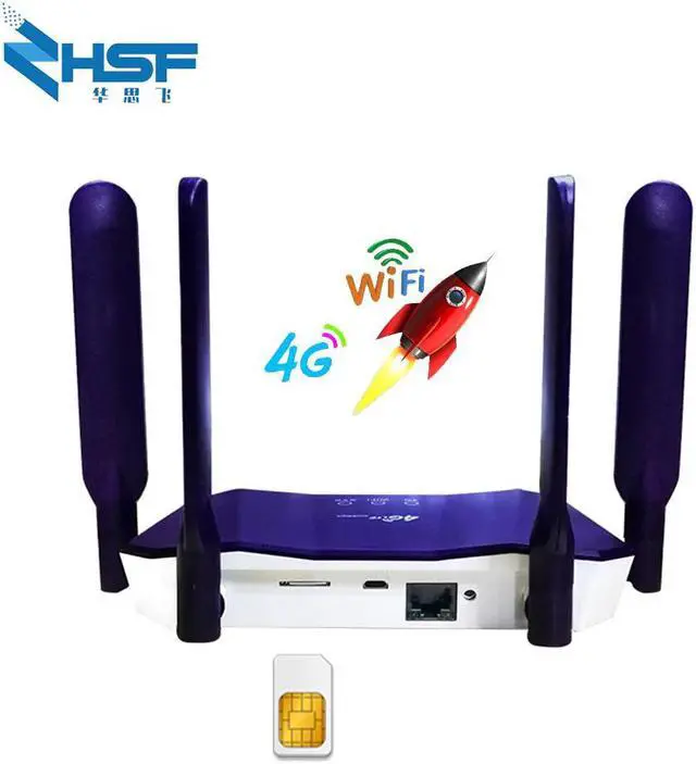 Alt view image 4 of 5 - 4G LTE CPE mobile router 300Mbps CAT4 Wifi router SIM card portable wireless router WiFi router with LAN port