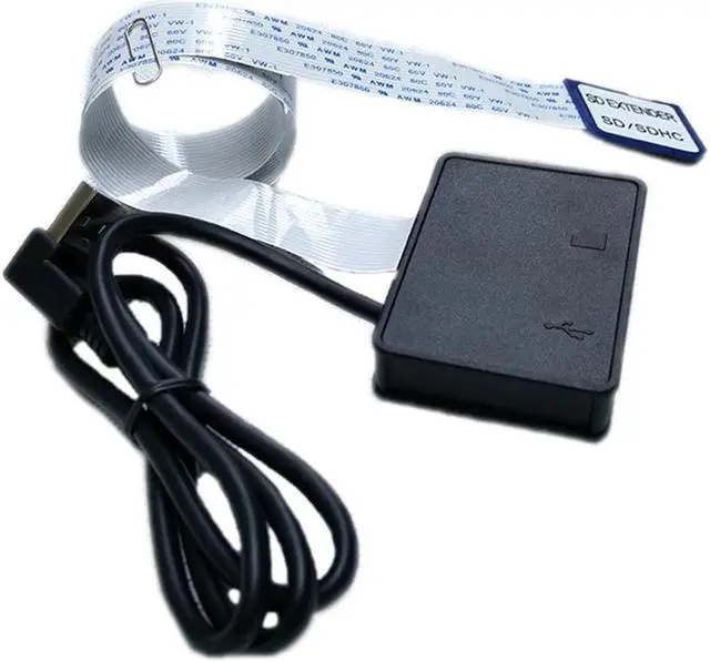 Alt view image 2 of 5 - Flexible Extension Cable Extender Adapter Converter  Card Female SDHC Card Reader for MP3 GPS Mole Phone 54/70 CM
