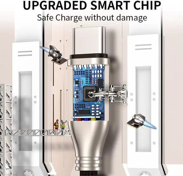 Alt view image 3 of 5 - i Type C USB Cable For  Galaxy S10 S9 S10E Plus A50 Note 10 9 8 Quick Charge 3.0 4.0 PD  Phone Charger