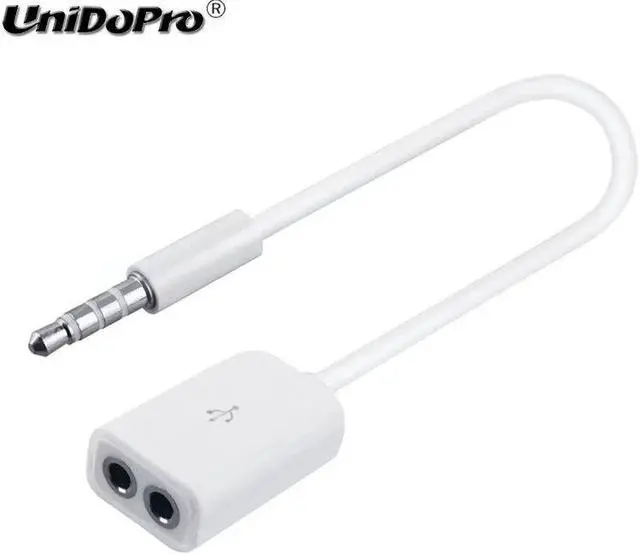 Main image of 3.5mm 1 Male to 2 Female Port Audio Stereo Jack Headphone Splitter Cable Adapter For  E7, A8 Max, R7, A5, A8 Earphone