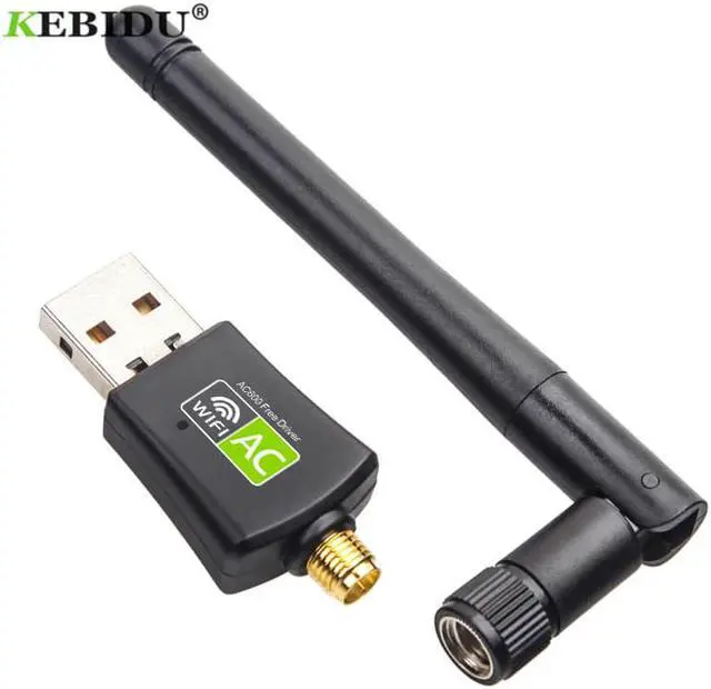 Alt view image 2 of 5 - 600Mbps Dual Band 2.4G + 5Ghz Free Driver USB WiFi Adapter Wi-Fi Antenna Wifi Dongle Laptop PC Receiver RTL8811CU