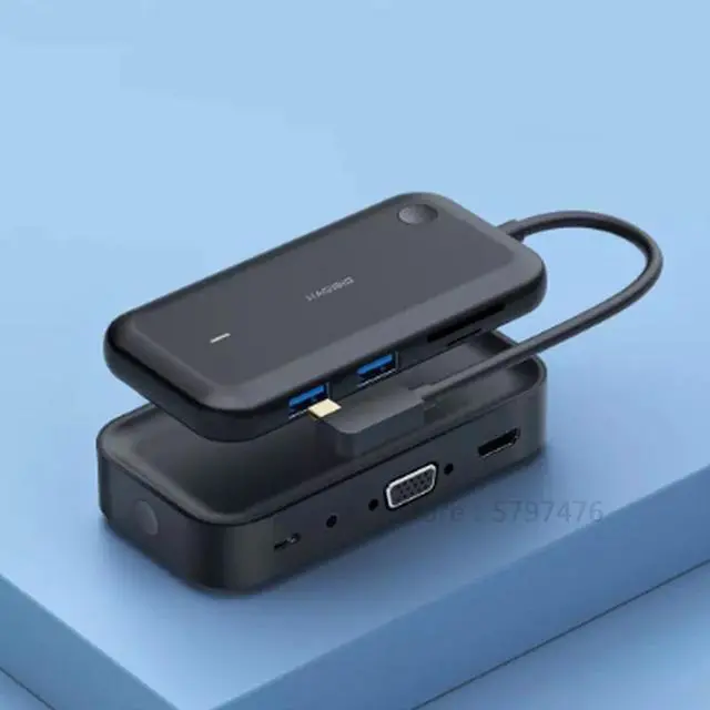 Alt view image 2 of 5 - Wireless Screen Projector HUB  to VGA Cable Converter Digital Analog For PC Laptop Tablet Converter Adapter