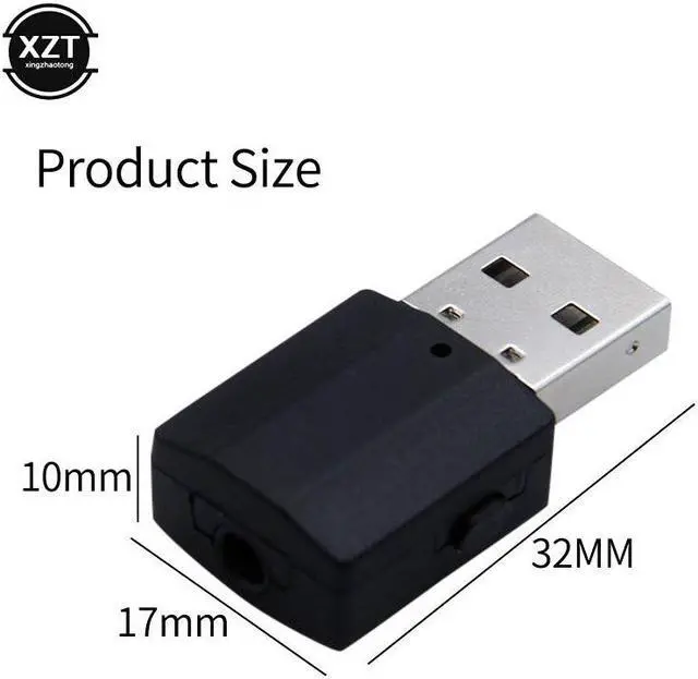 Alt view image 5 of 5 - Bluetooth adapter Transmitter Audio Receiver Bluetooth 5.0 Mini Stereo AUX 3.5mm Jack For TV PC Car Kit Wireless Adapter