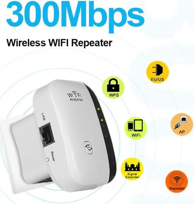 Alt view image 2 of 5 - Wireless Wifi Repeater Wifi Range Extender Router Wi-Fi Signal Amplifier 300Mbps WiFi Booster 2.4G Wi Fi Ultraboost Access Point